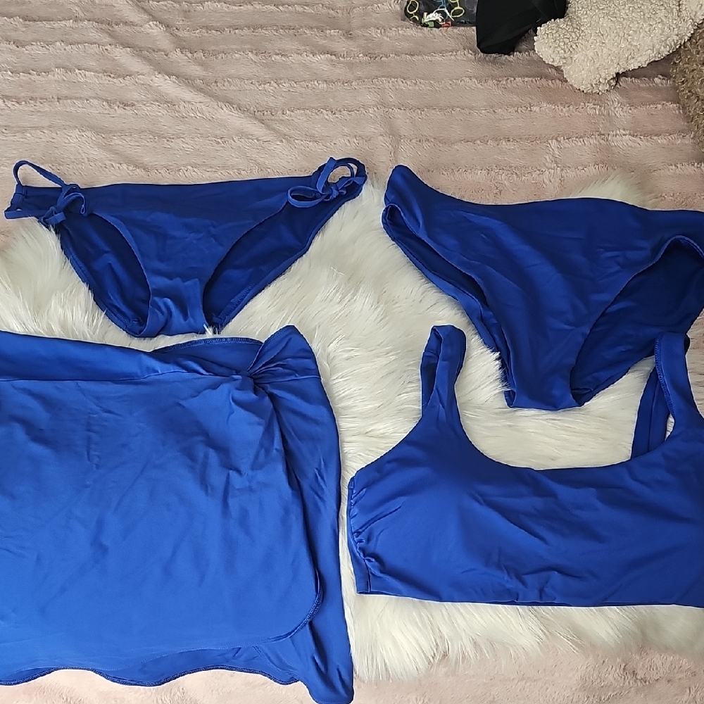 Victoria's Secret Ink Blue Bathing Suit Set - XXL